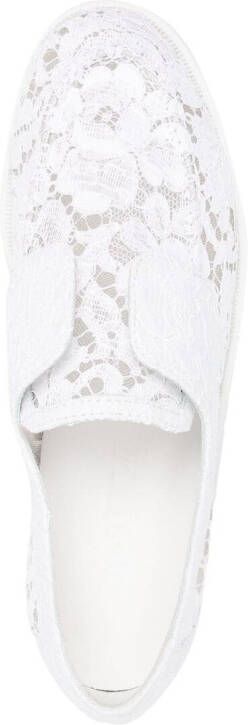 Le Silla Claire loafers met gesp Wit