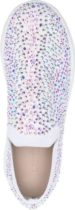 Le Silla Claire sneakers verfraaid met kristallen Wit