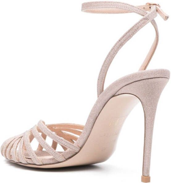 Le Silla Embrace 110mm leren sandalen Beige