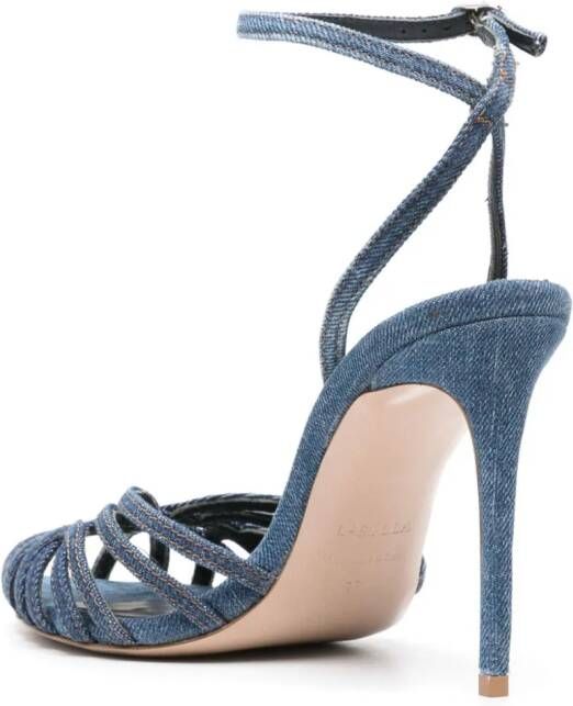 Le Silla Embrace denim sandalen Blauw