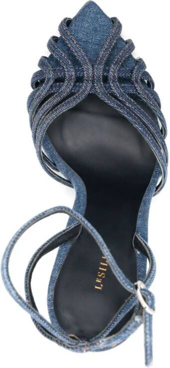 Le Silla Embrace denim sandalen Blauw