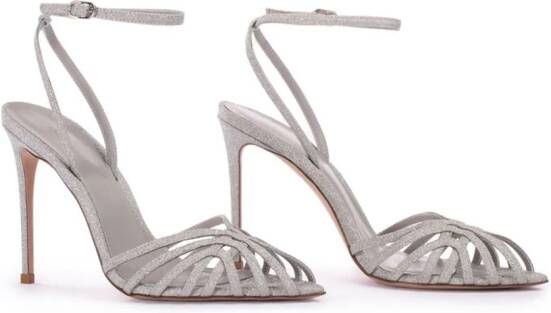 Le Silla Embrace sandalen met glitters Zilver