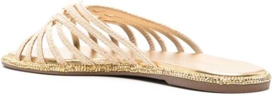 Le Silla Embrace raffia sandalen Beige