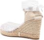 Le Silla Eva espadrilles met veters Wit - Thumbnail 3