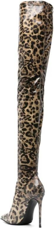 Le Silla Eva laarzen met luipaardprint Beige