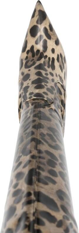 Le Silla Eva laarzen met luipaardprint Beige