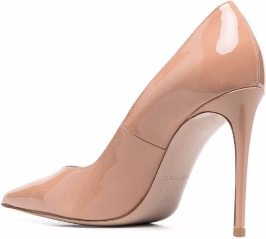 Le Silla Eva lakleren pumps Beige