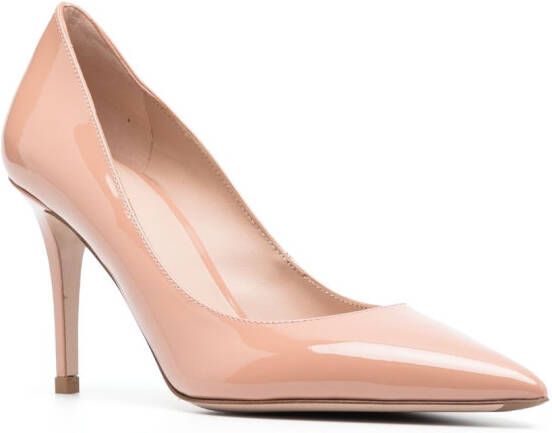 Le Silla Eva lakleren pumps Beige