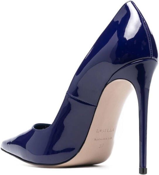 Le Silla Eva lakleren pumps Blauw