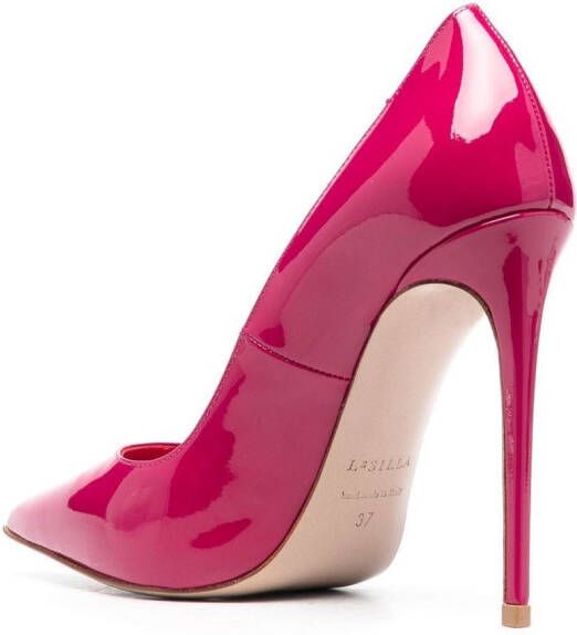 Le Silla Eva lakleren pumps Roze