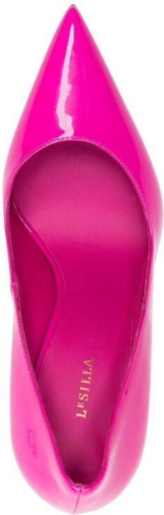 Le Silla Eva lakleren pumps Roze