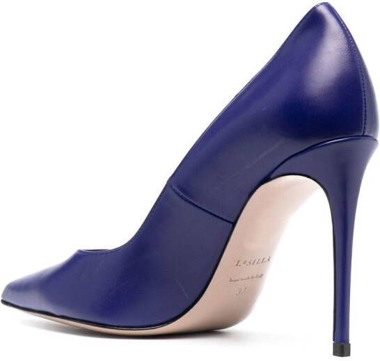 Le Silla Eva leren pumps Blauw