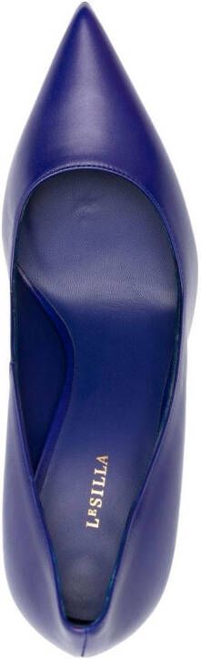 Le Silla Eva leren pumps Blauw