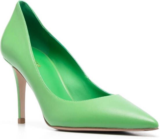 Le Silla Eva leren pumps Groen