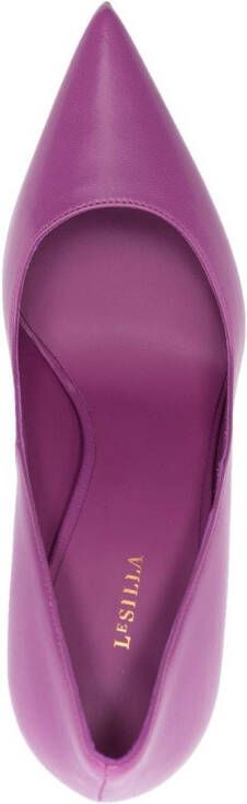 Le Silla Eva leren pumps Paars