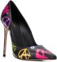 Le Silla Eva pumps met print Zwart - Thumbnail 2