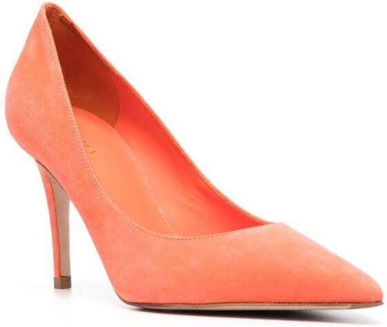 Le Silla Eva suède pumps Oranje