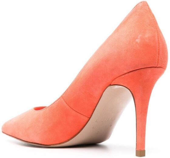 Le Silla Eva suède pumps Oranje