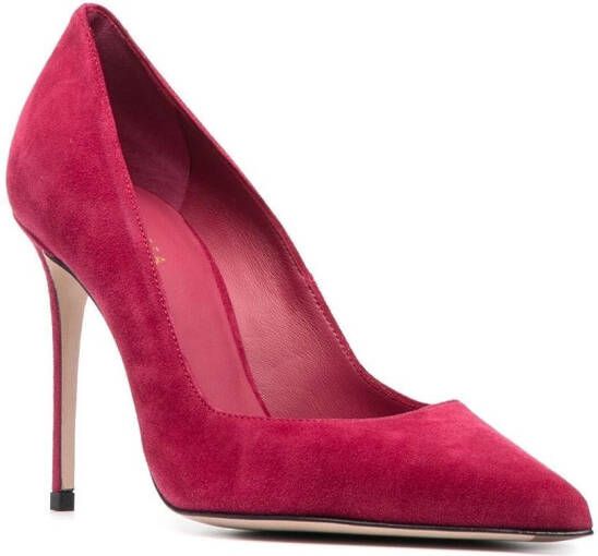 Le Silla Eva suède pumps Roze