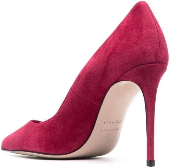 Le Silla Eva suède pumps Roze