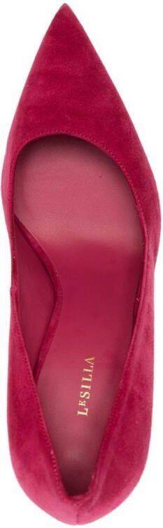 Le Silla Eva suède pumps Roze