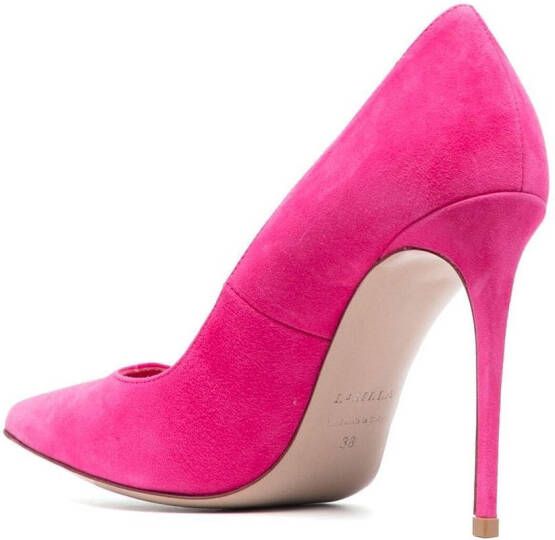 Le Silla Eva suède pumps Roze