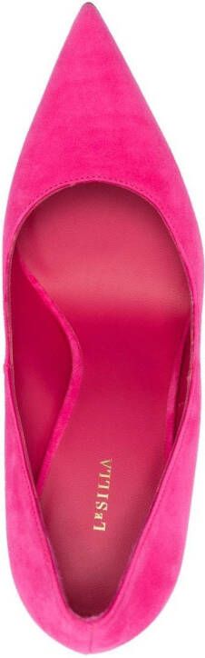 Le Silla Eva suède pumps Roze