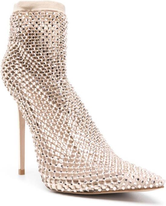 Le Silla Gilda pumps verfraaid met kristallen Beige