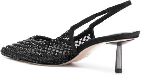 Le Silla Gilda verfraaide slingback pumps 60 mm Zwart