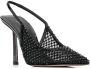 Le Silla Gilda pumps met mesh vlak Zwart - Thumbnail 2