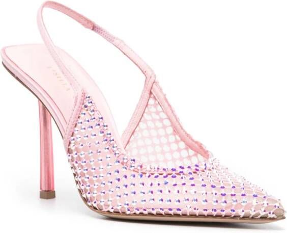 Le Silla Gilda pumps verfraaid met kristallen Roze