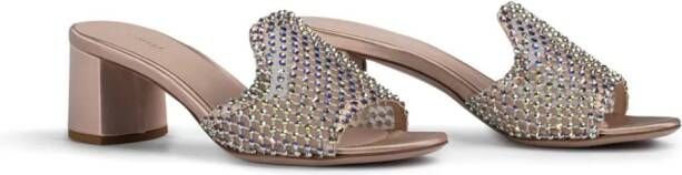 Le Silla Gilda sandalen verfraaid met kristallen Beige