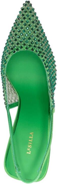 Le Silla Gilda slingback pumps Groen