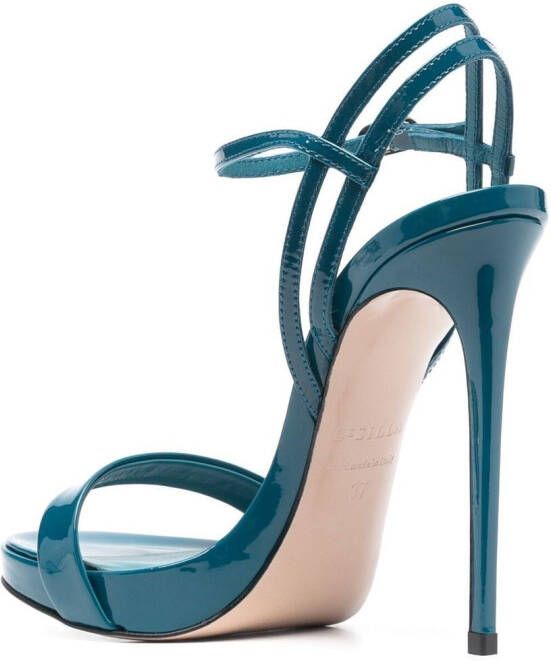 Le Silla Gwen lakleren sandalen Blauw