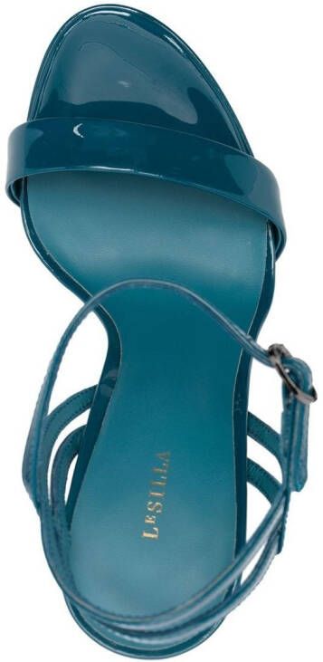 Le Silla Gwen lakleren sandalen Blauw