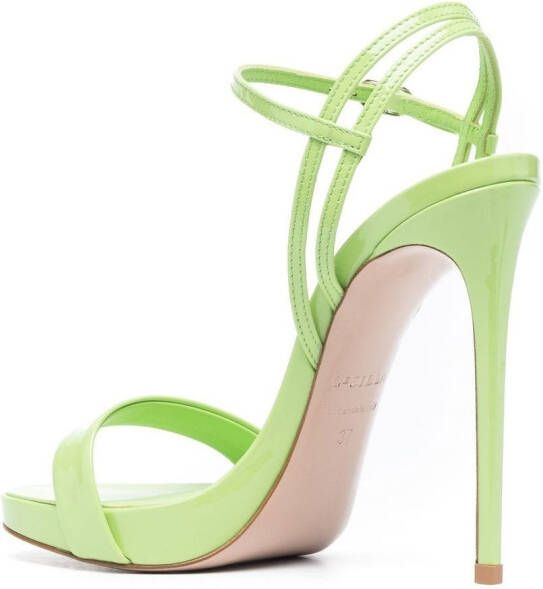 Le Silla Gwen lakleren sandalen Groen