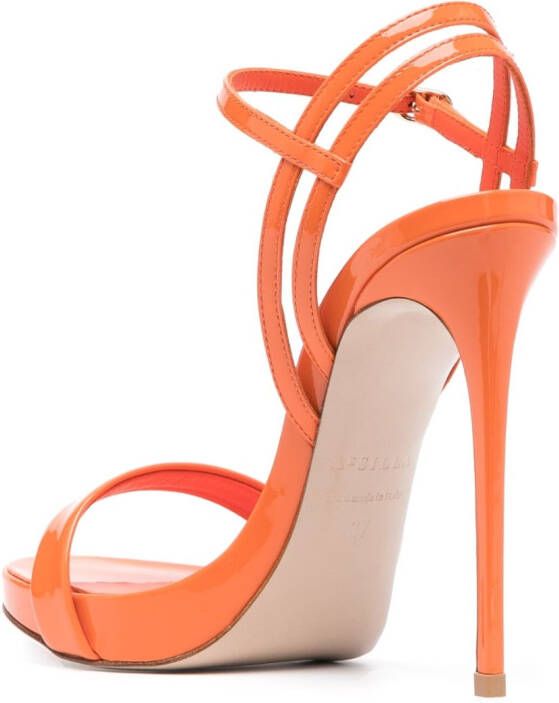 Le Silla Gwen lakleren sandalen Oranje