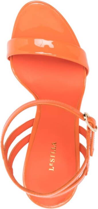 Le Silla Gwen lakleren sandalen Oranje