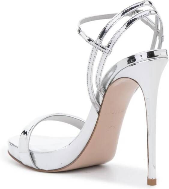 Le Silla Gwen metallic sandalen Zilver