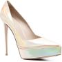 Le Silla 140 mm pumps met puntige neus Beige - Thumbnail 2