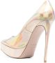 Le Silla 140 mm pumps met puntige neus Beige - Thumbnail 3