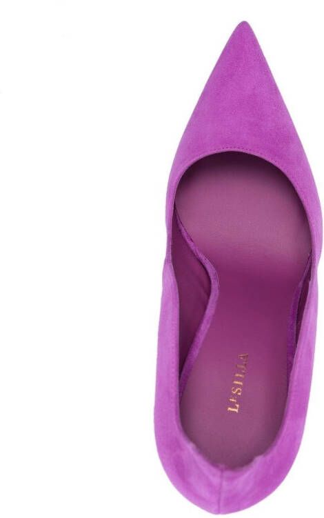 Le Silla Ivy suède pumps Paars