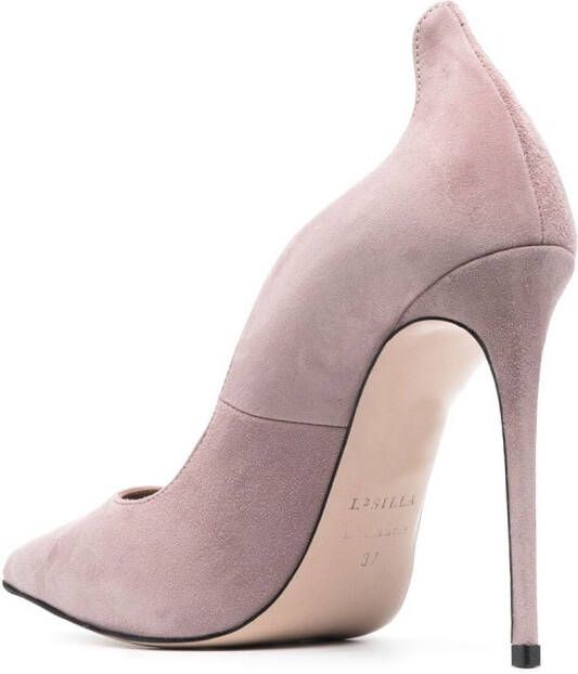 Le Silla Ivy suède pumps Roze