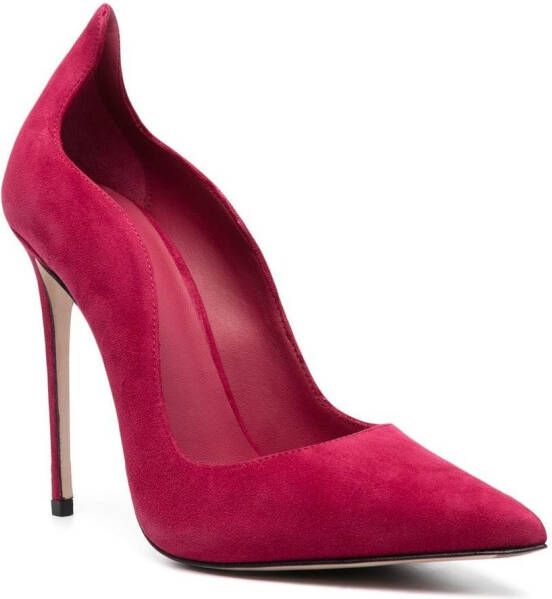 Le Silla Ivy suède pumps Roze