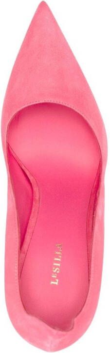 Le Silla Ivy suède pumps Roze