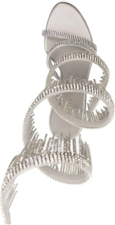 Le Silla Jewels sandalen verfraaid met kristallen Zilver