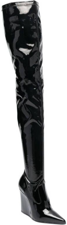 Le Silla Kira 120mm overknee laarzen Zwart