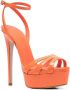 Le Silla Lola sandalen met open neus Oranje - Thumbnail 2