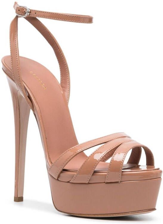 Le Silla Lola sandalen met plateauzool Beige