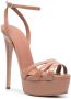 Le Silla Lola sandalen met plateauzool Beige - Thumbnail 2